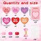 Mom Necklace Craft Kit – 24Pcs DIY Mother’s Day Wooden Heart Pendant Beads Necklace Making Kit with “Love Mother” Greeting Card – Kids School Classroom & Family Party Favor